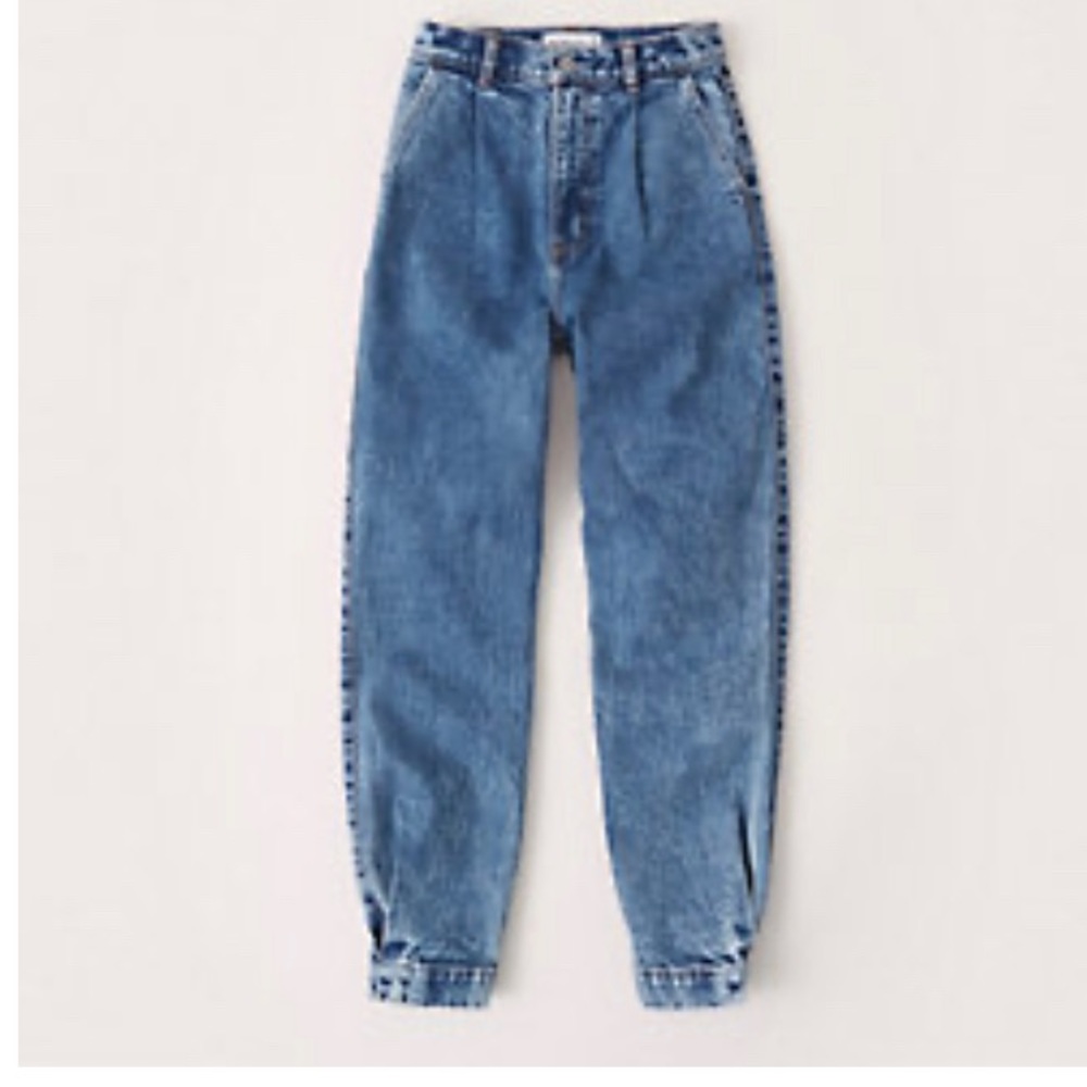 Abercrombie high rise mom jeans